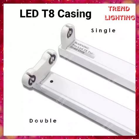 LED T8 Casing LED T8 Fitting Led T8 Single Casing 2ft 4ft 2 Feet 4 Feet