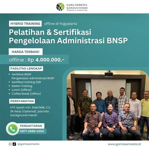 Pelatihan Sertifikasi Pengelolaan Administrasi Bnsp My Blog