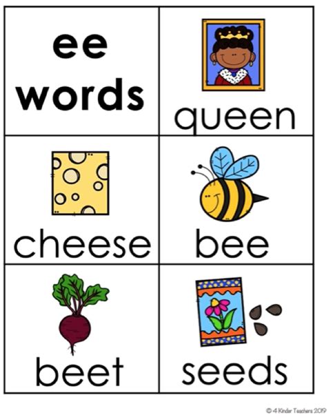 How To Teach Long E Words In Kindergarten Artofit