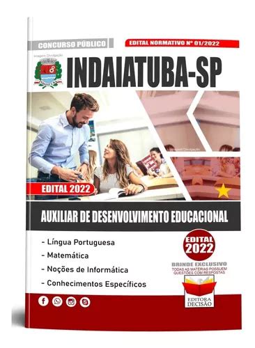 Apostila Indaiatuba Sp Auxiliar De Desenvolvimento Educacional