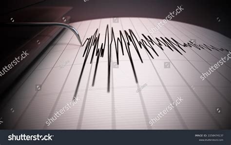 Seismograph Data Large Earthquake Seismic Waves Stock Illustration ...