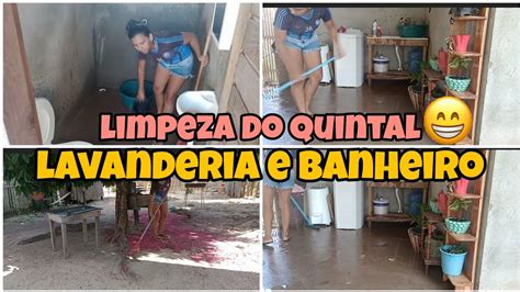 DIA PRODUTIVO LIMPEZA DO QUINTAL LAVANDERIA E BANHEIRO