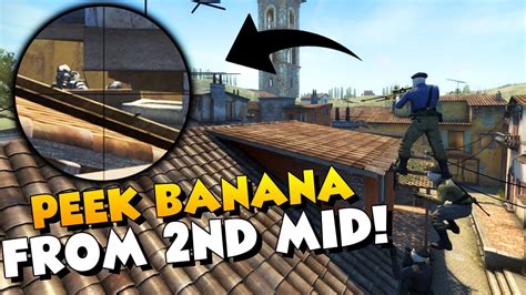 Cs Go How To Peek Banana From Second Mid Crazy Inferno Boost Youtube