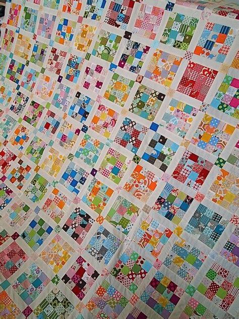 Scraptastic Postage Stamp Quilt Beautiful Two Inch Squares