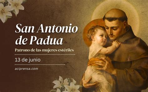 Santo Del Día 13 De Junio San Antonio De Padua Santoral Católico