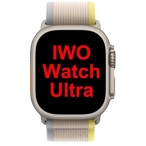 Kiwitime Iwo Watch Ultra Reloj Inteligente Iwo Para Hombre Y Mujer