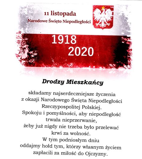 Składamy najserdeczniejsze życzenia z okazji Narodowego Święta