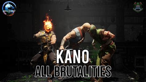 Mortal Kombat Kano Kameo Brutality All Brutalities P Fps