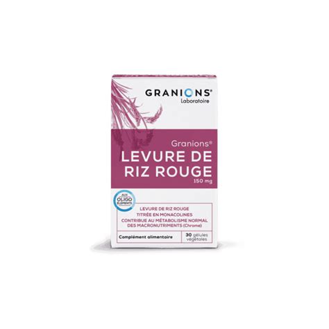 Granions Levure De Riz Rouge G Lules Pharmacie Fernandes