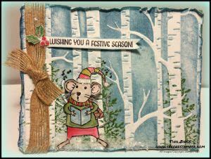 Woodland Embossing Folder Tina Zinck Stampin Up Demonstrator