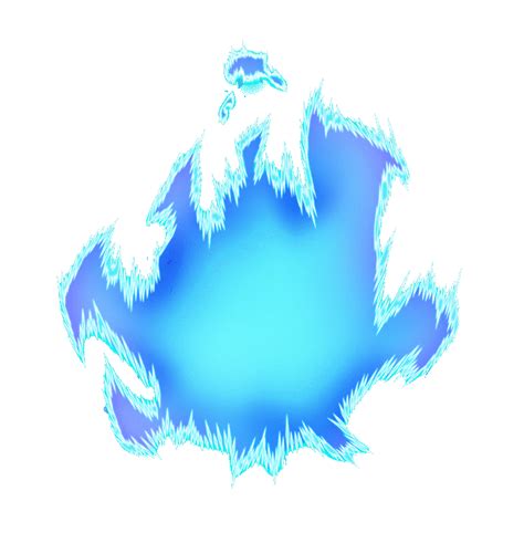 Super Saiyan Aura Blue Flame Digital Fire Effect PNG File | PNG All