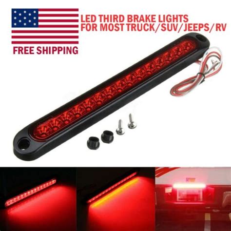 15LED Universal Red Car Auto 12V High Mount Third 3RD Brake Stop Tail