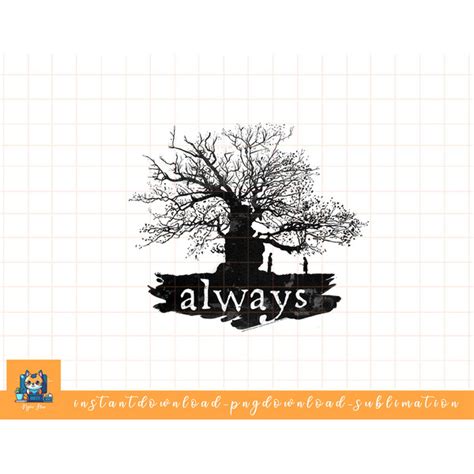 Harry Potter Always Tree Silhouette png, sublimate, digital - Inspire ...