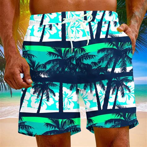 Waenqinla Mens Swimsuit Trunks Big And Tall Elastic Wiast Beach Shorts