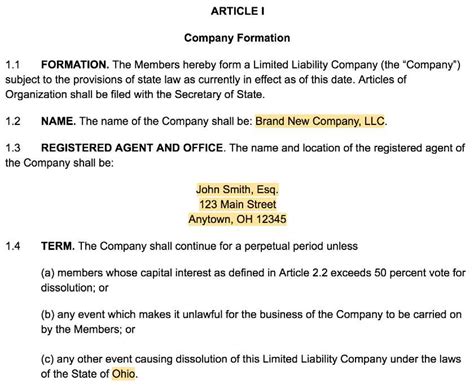 Cómo Crear Un Acuerdo Operativo De Llc Plantillas Gratuitas Affde