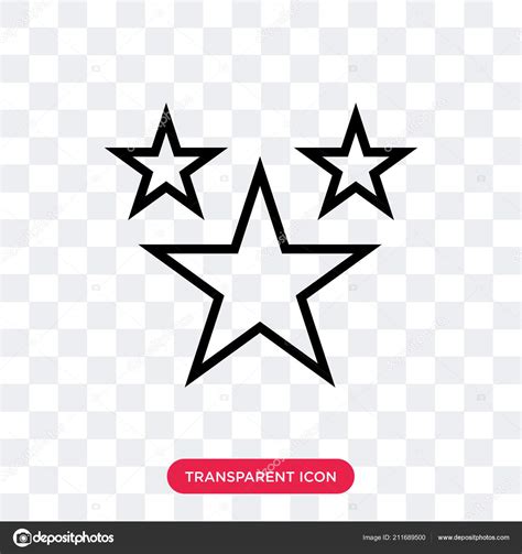 Stars vector icon isolated on transparent background, Stars logo Stock ...