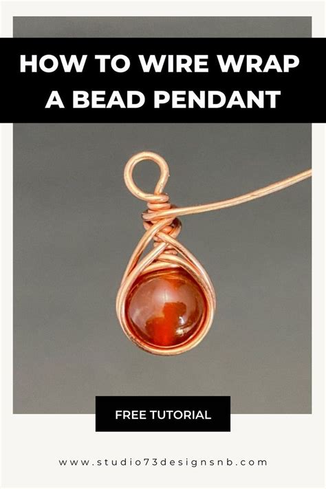 How To Wire Wrap A Bead Pendant Wire Wrap Jewelry Designs Wire Wrapping Wire Wrapped Pendant