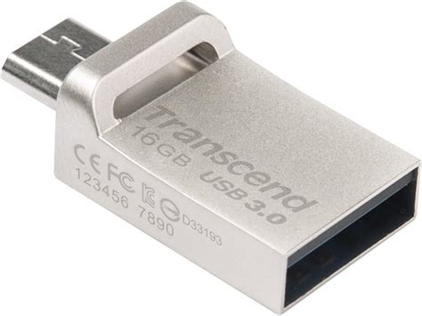 Transcend JetFlash 880 16GB Micro USB Zu USB 3 1 Gen 1 Type A Dual