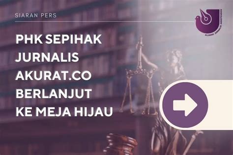 Phk Sepihak Jurnalis Akurat Co Berlanjut Ke Meja Hijau Kponline