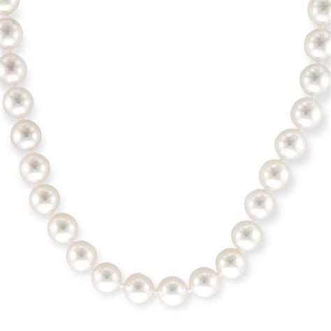 18 Inch Pearl Necklace : M.C. Ginsberg