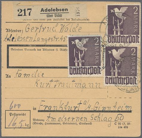 Stamp Auction Alliierte Besetzung Gemeinschaftsausgaben Sale