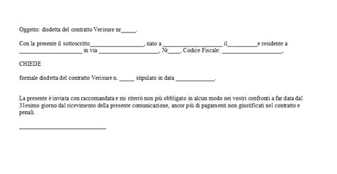 Disdetta Verisure Modulo Word E Pdf E Guida Alla Compilazione