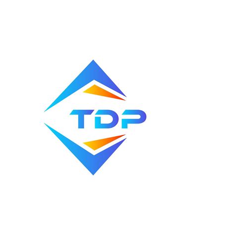 TDP abstract technology logo design on white background. TDP creative ...