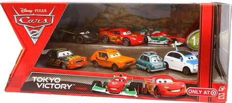 Disney Pixar CARS 2 TOKYO VICTORY Exclusive 7 pack set: FRANK CLUTCHENSON, DARREL CARTRIP ...