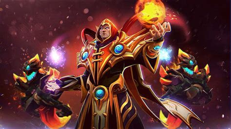 Hd Wallpaper Dota Heroes Invoker Fighter Fireballs Roles Pusher