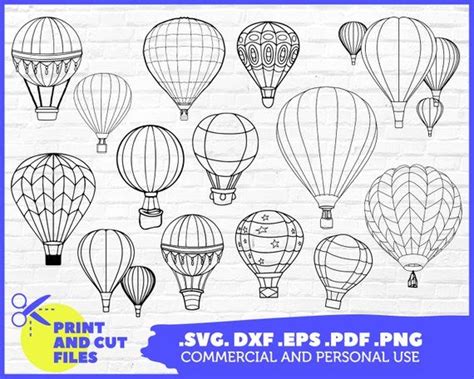 AIR BALLOONS SVG Hot Air Balloon Svg Balloon Svg Air Balloon Clipart