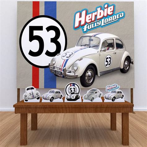 Kit Festa Prata Aniversário Herbie Meu Fusca Turbinado IMPAKTO VISUAL