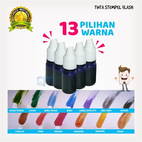 Jual Tinta Stempel Flash Murah Tinta Refil Stempel Flash Warna