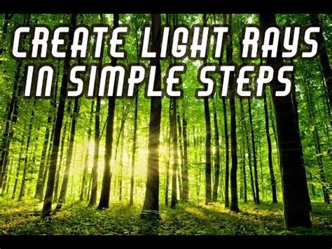 Create Light Rays In Simple Steps Photoshop Tutorial YouTube