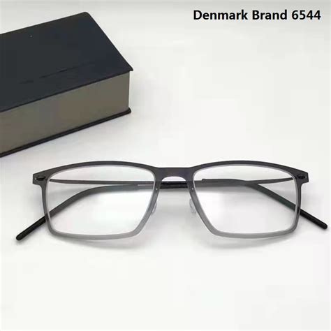 Denmark Brand Glasses Frame Men 6544 Business Eyewear Pure Titanium Myopia Presbyopia Eyeglasses