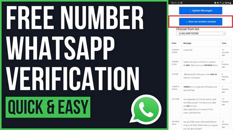 How To Get FREE Phone Number For WhatsApp Verification YouTube