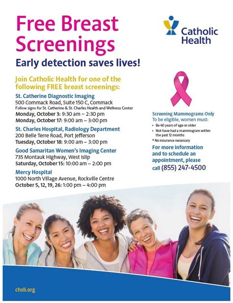 Free Breast Screenings Throughout October Breast Cancer Awareness Month