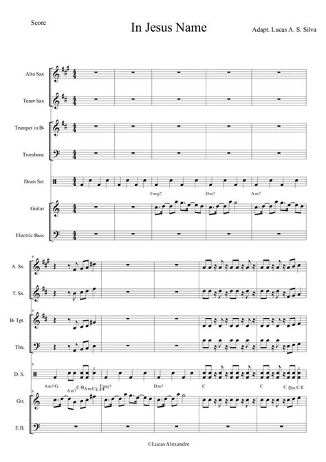 In Jesus Name Sheet Music Israel New Breed Performance Ensemble