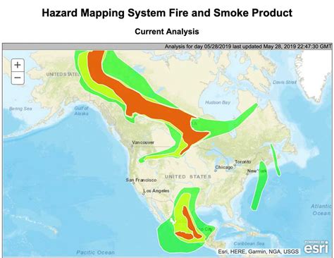 Wildfire Smoke Map For North America Wildfire Today