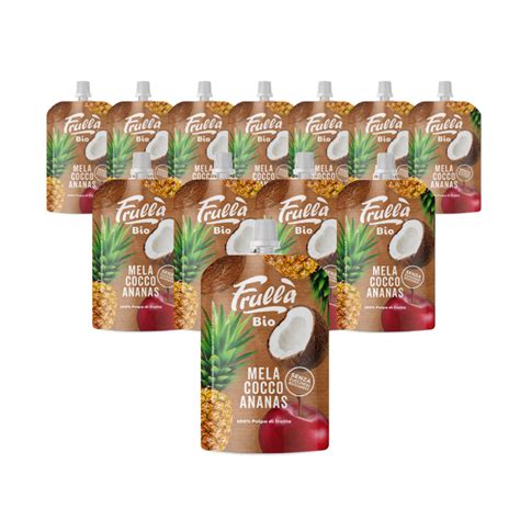 Frutta Frullata Mela Ananas Cocco BIO Pack 18 Pezzi