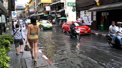 Bangkok Streets Flash Flood After Heavy Rain Youtube