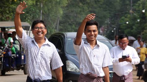 Myanmar Releases Two Reuters Reporters Imprisoned For Days Mercopress