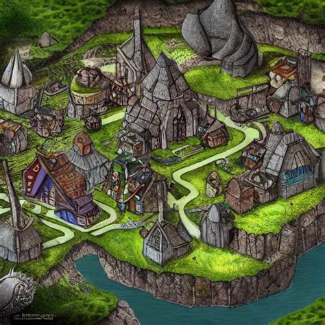 Forested Viking City Digital Art K Trending On Stable Diffusion