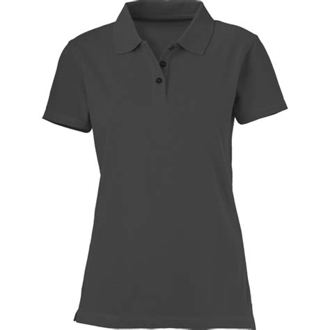 Plain Dark Gray Women’s Polo Shirt – Cutton Garments