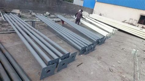 Mild Steel Single Arm 4mtr Tubular Pole For Street At Rs 5500 Piece In