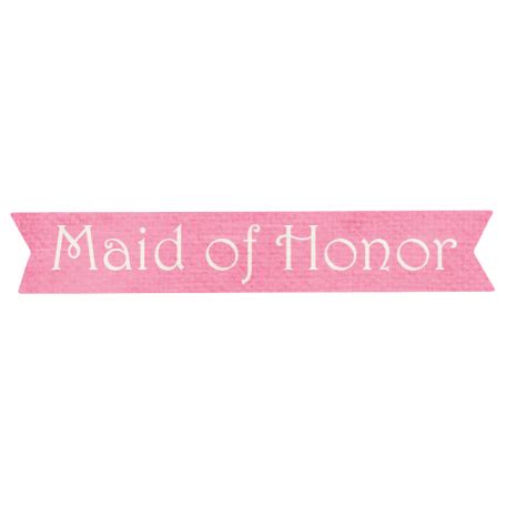 Shabby Wedding Maid Of Honor Label Graphic By Amanda Lopez