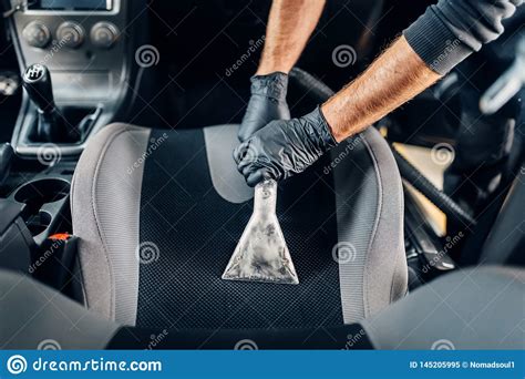 Dry Cleaning of Car Interior with Vacuum Cleaner Stock Image - Image of remove, detergent: 145205995