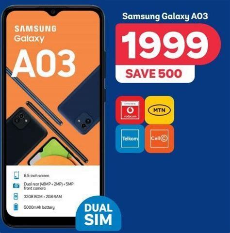 Samsung Galaxy A03 Offer At Pep