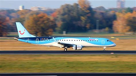 Jetairfly Embraer ERJ 190 100STD OO JEM Landing At Berlin Tegel Airport