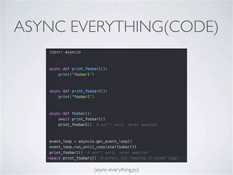 Introduction To Python Asyncio Ppt