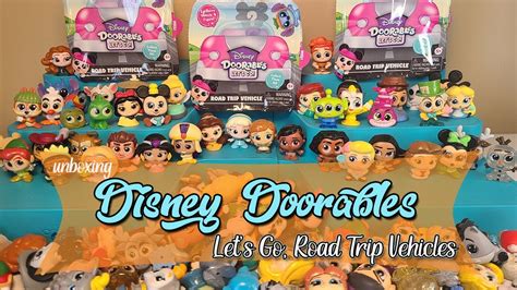 Unboxing Awesome Disney Doorables Let S Go Road Trip Vehicles YouTube